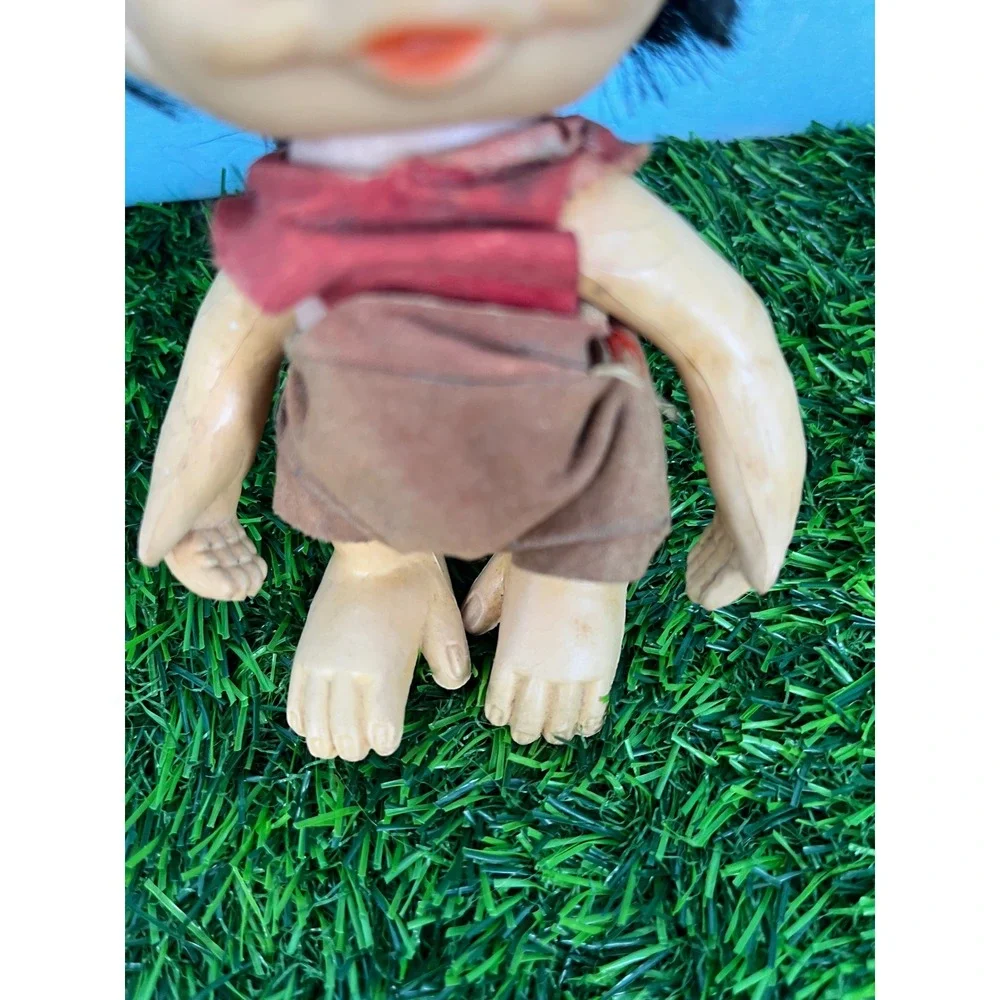 Vintage Unica Monkey Boy Troll Doll Made in Hong Kong Collectible
